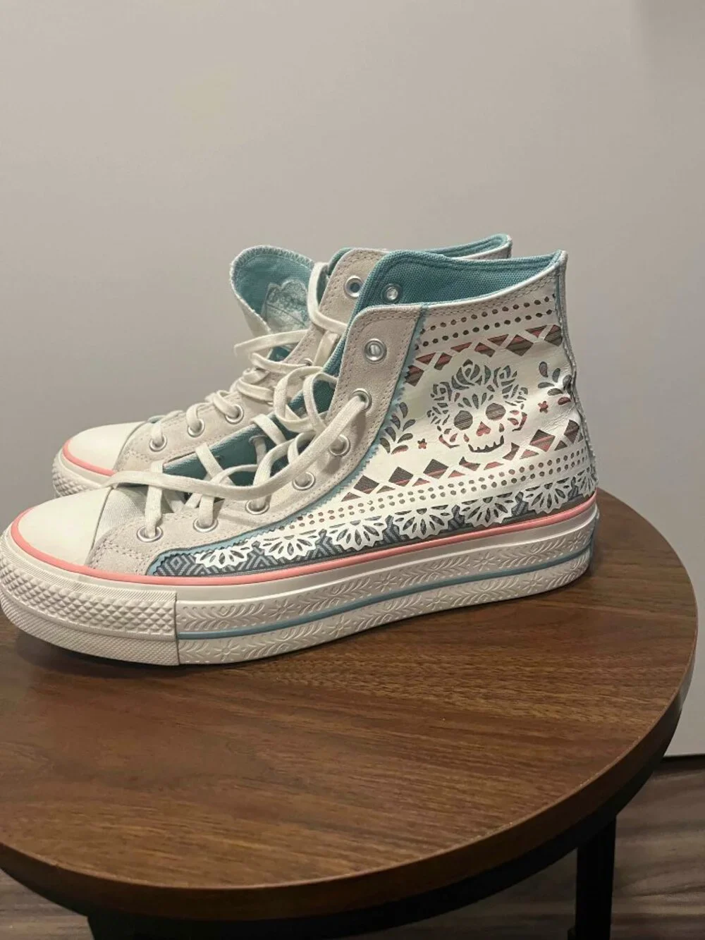 Converse Chuck Taylor All Star Lift Day of the Dead W10.5: Worn Twice